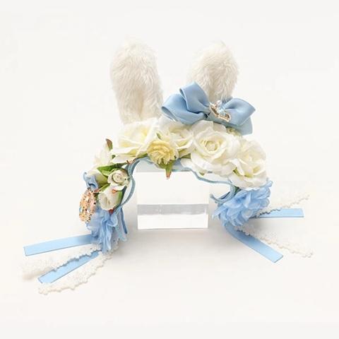 きゃんナナ CanNana 薔薇の国のアリスのうさぎカチューシャ ブルー