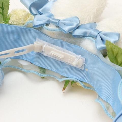 きゃんナナ CanNana 薔薇の国のアリスのうさぎカチューシャ ブルー