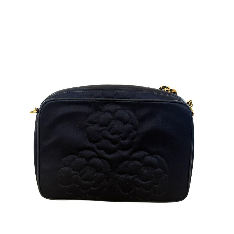 希少 美品 中古 CHANEL サテンチェーンショルダー カメリア_2