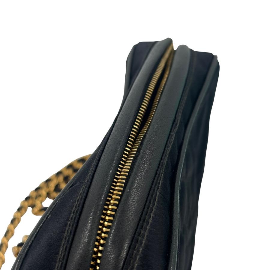 希少 美品 中古 CHANEL サテンチェーンショルダー カメリア_7
