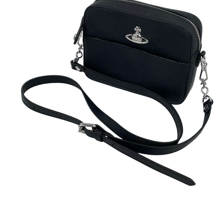 vivienne Westwood 黒 レザー ショルダーバッグ Vivienne Westwood（ヴィヴィアンウエストウッド） ヴィヴィアン
