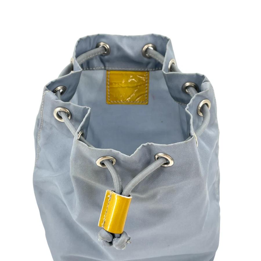 PRADA（プラダ） ブルー ナイロン 巾着 ミニポーチ : tibi TRUNK