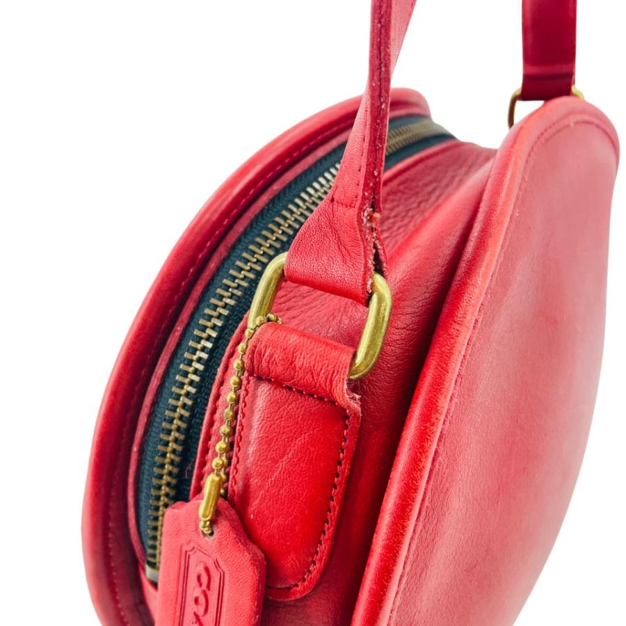COACH（コーチ） オールドコーチ レッド 手作り レザー ショルダー 