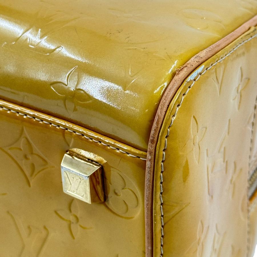 LOUIS VUITTON モノグラム ヴェルニ イエロー トンプキンス・スクエア M91102 ハンドバッグ_10