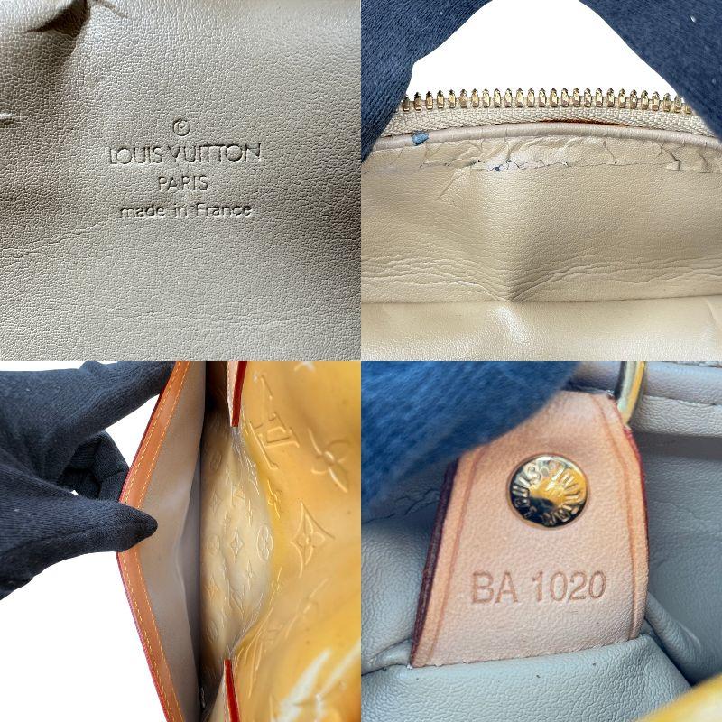 LOUIS VUITTON モノグラム ヴェルニ イエロー トンプキンス・スクエア M91102 ハンドバッグ_9