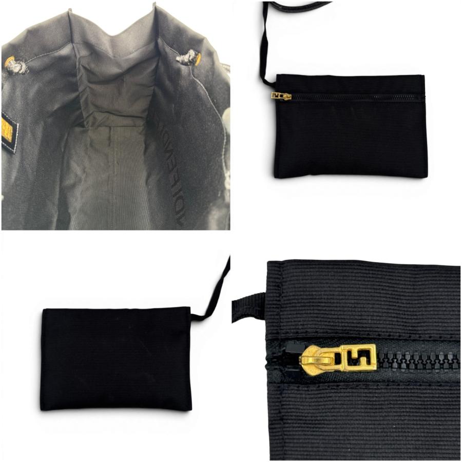 FENDI（フェンディ） ナイロンレザー ブラック トートバッグ : tibi