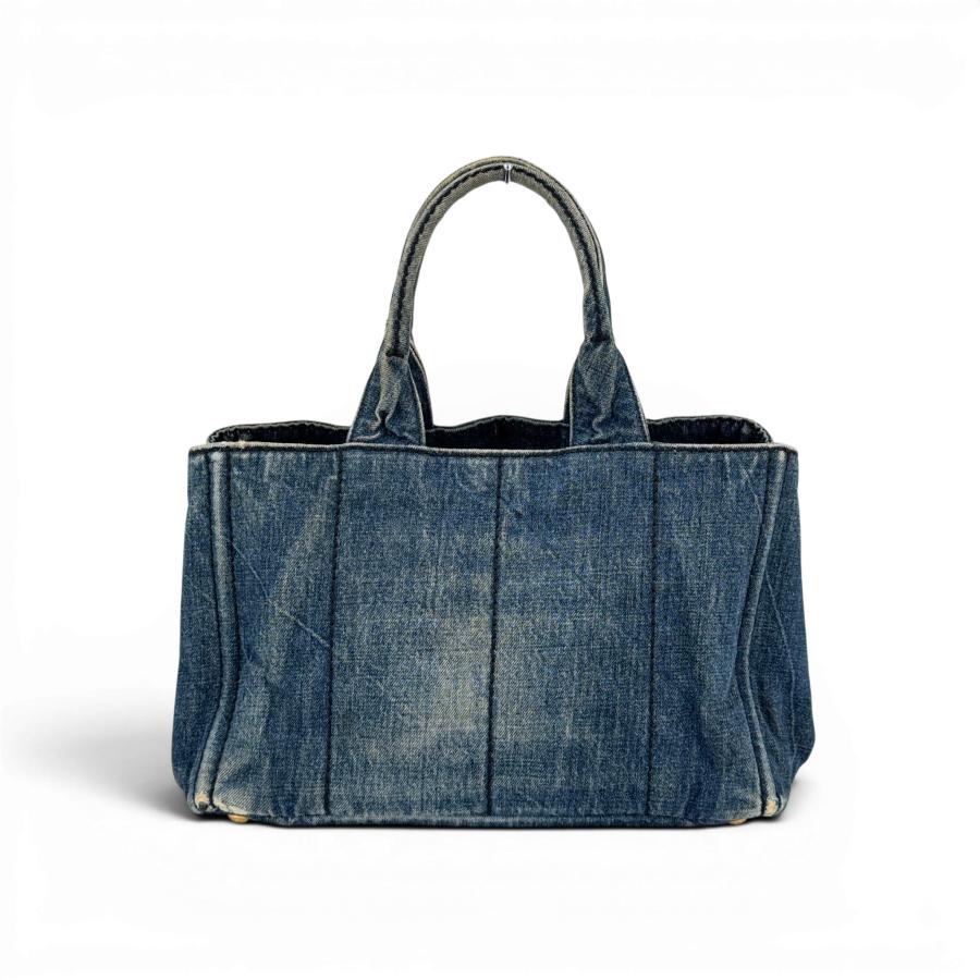 PRADA ガパナ　デニム ハンドバッグ PRADA（プラダ） ミラノデニム カナパ ハンドバッグ : tibi TRUNK
