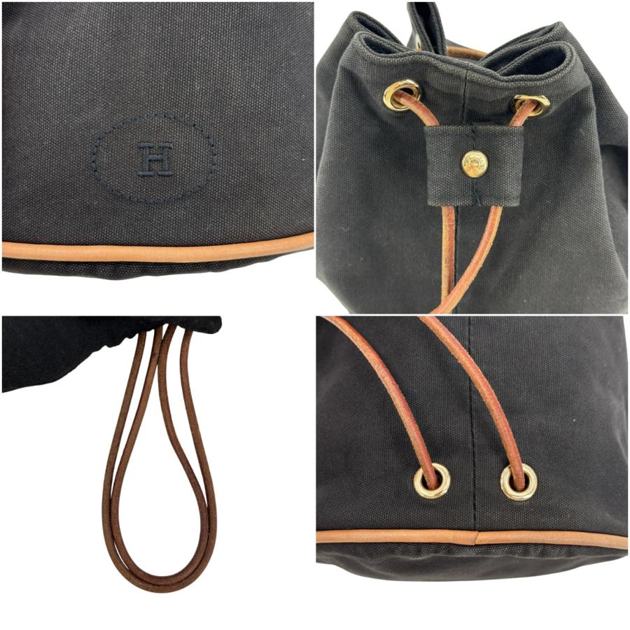 HERMES（エルメス） ポロションミミルPM 巾着バッグ ブラック