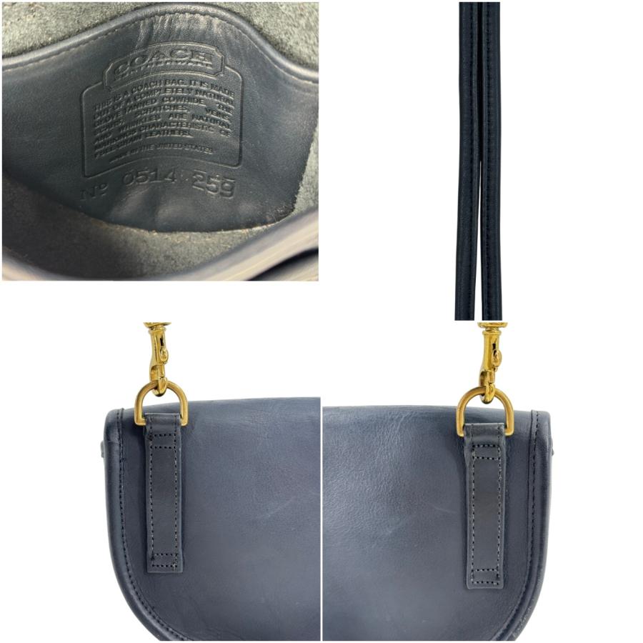 オールドコーチ　ショルダーバック　ネイビー COACH（コーチ） オールドコーチ ネイビー レザー ショルダーバッグ