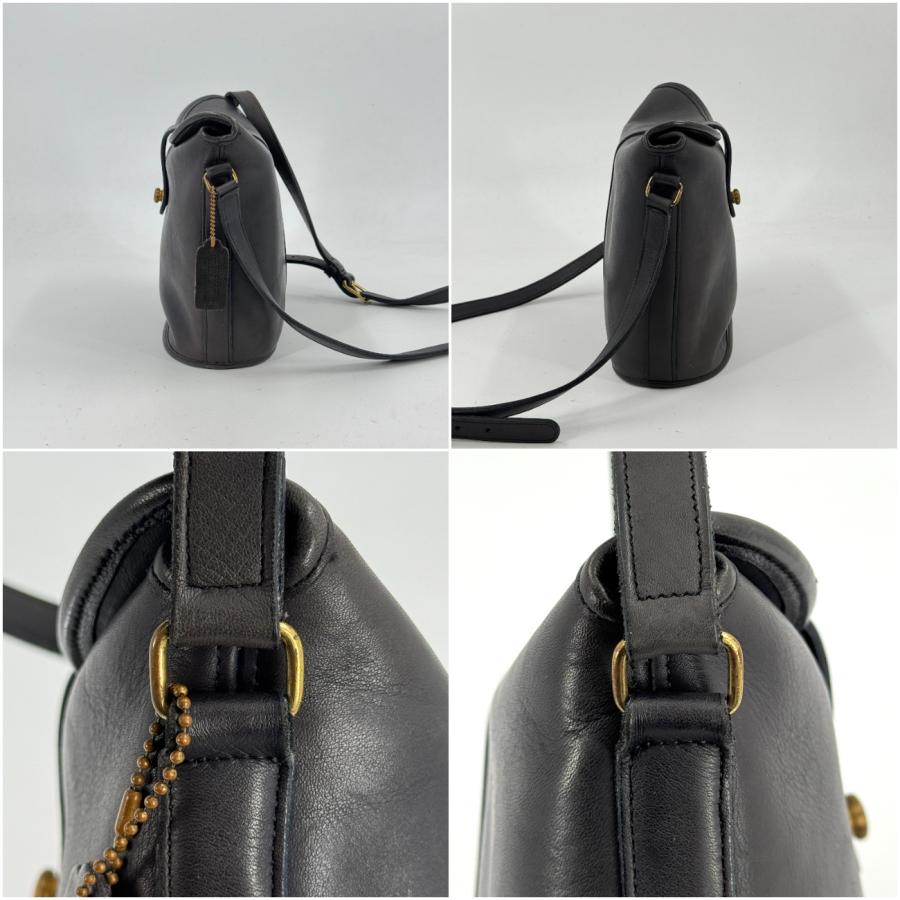 COACH（コーチ） オールドコーチ レザー ショルダーバッグ ブラック