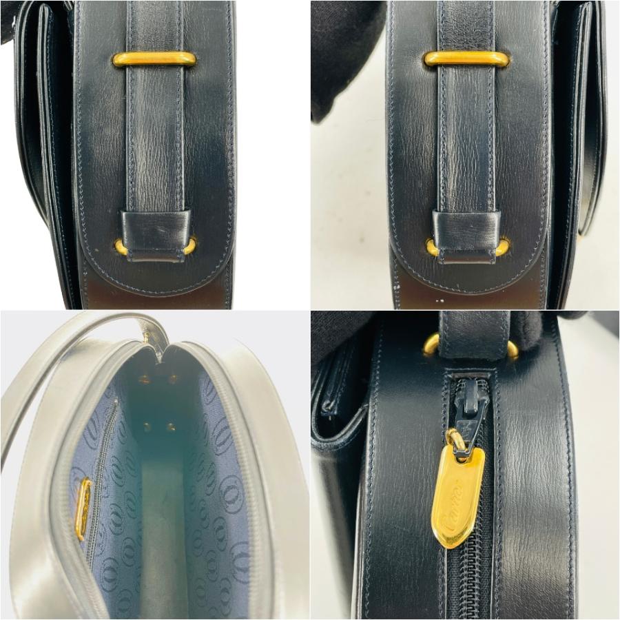 Cartier（カルティエ） 美品 サファイアライン ショルダーバッグ 濃紺 