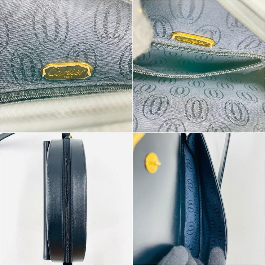 Cartier（カルティエ） 美品 サファイアライン ショルダーバッグ 濃紺 