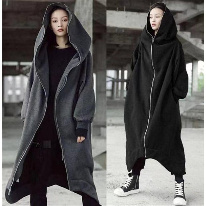 パーカー レディース メンズ カットソー 裏ボア 裏起毛 ロング丈 ジッパー ジャケット フード付き 秋冬 防寒 カジュアル スウェット ゆったり | ブランド登録なし | 17