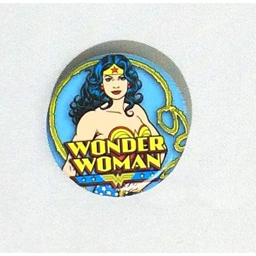 DCコミック ワンダーウーマン Wonder Woman 缶バッジ(ピンタイプ)ブルー系☆｜ticktack-jp