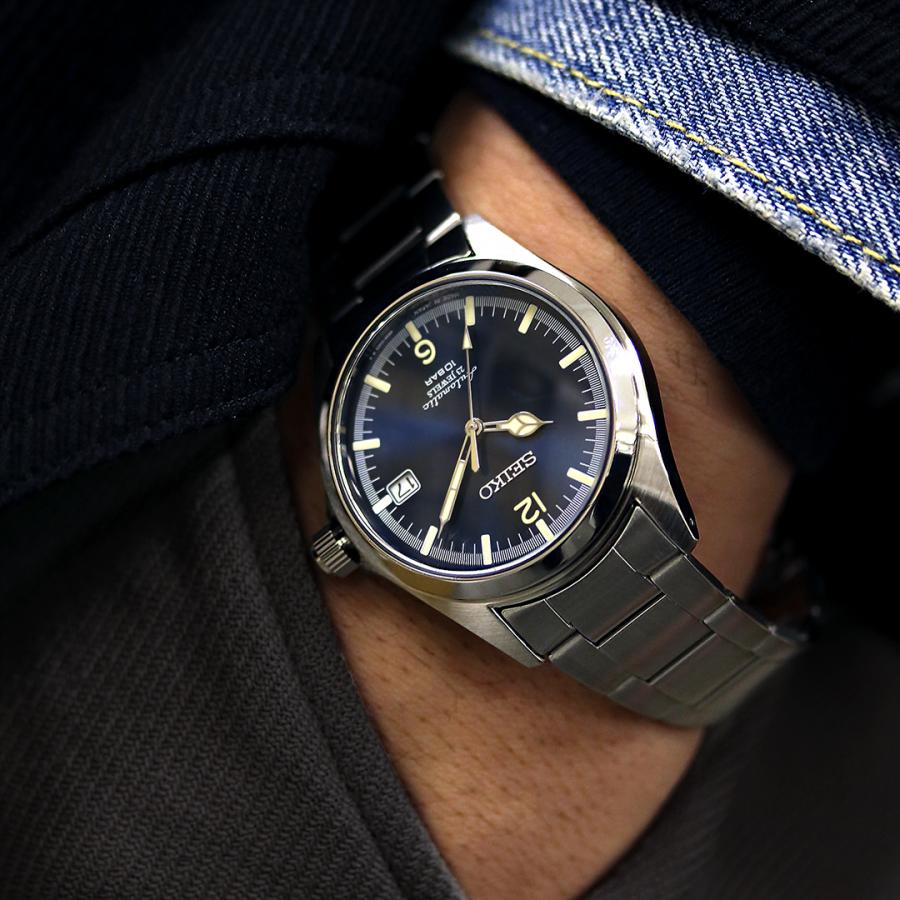 SEIKO×TiCTAC】記念コラボレーション SZSB028 ネイビー 自動巻 メンズ