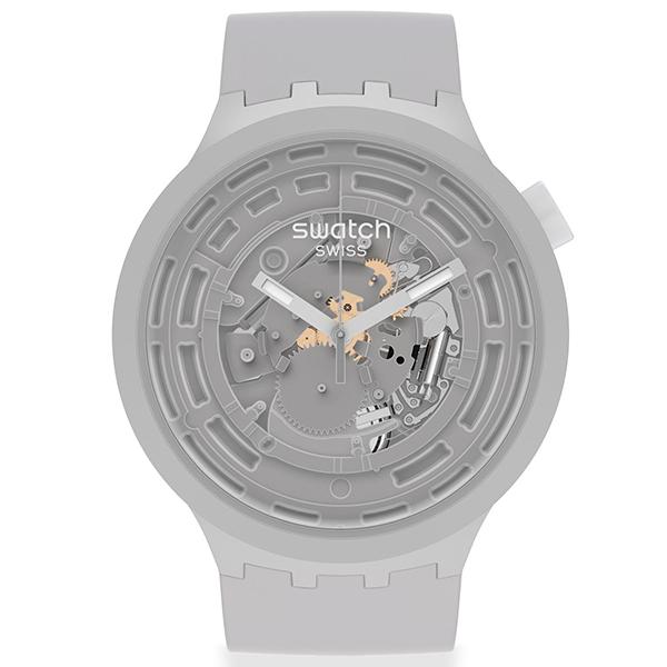 《SWATCH》BIG BOLD バイオセラミック SB03M100 C-GREY ユニセックス