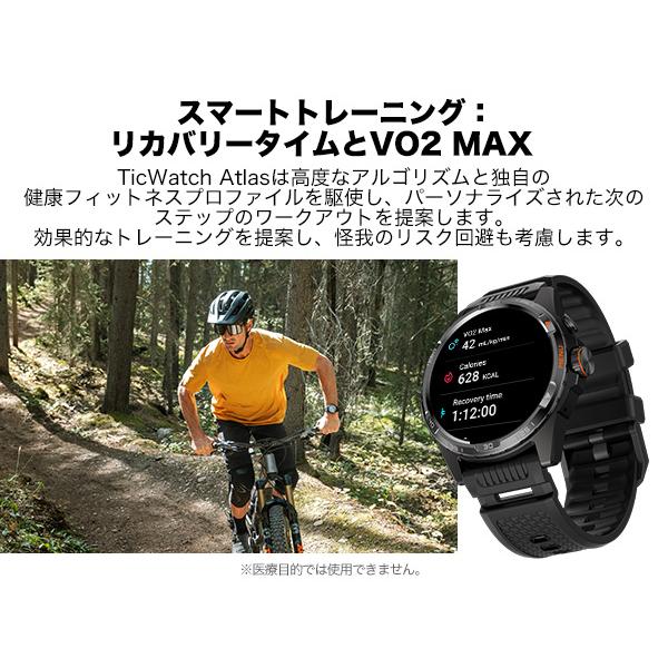 TicWatch スマートウォッチ Atlas 最新Wear OS by Google