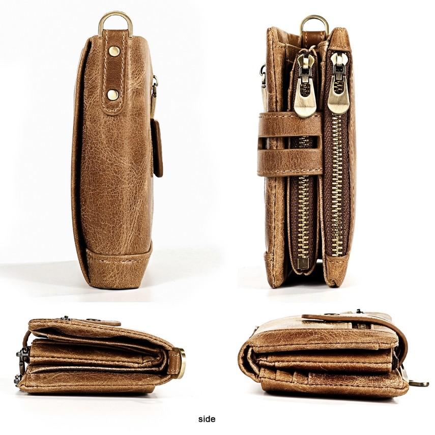 二つ折り　三つ折り　財布　メンズ　本革　高級牛革　バイカーズ ウォレット　おしゃれなヴィンテージ加工　チェーン付き　送料無料　多機能　大容量　３８　 |  | 11