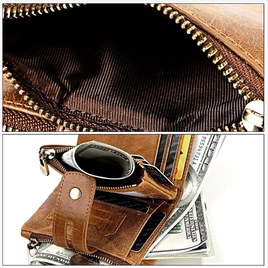 二つ折り　三つ折り　財布　メンズ　本革　高級牛革　バイカーズ ウォレット　おしゃれなヴィンテージ加工　チェーン付き　送料無料　多機能　大容量　３８　 |  | 14