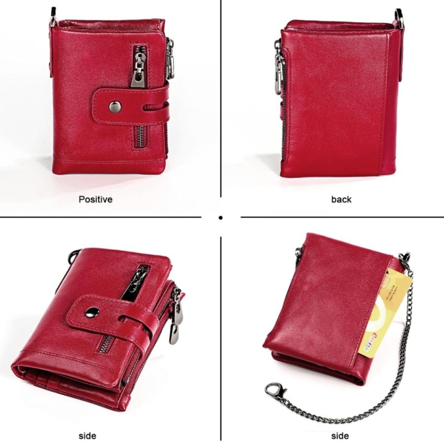 二つ折り　三つ折り　財布　メンズ　本革　高級牛革　バイカーズ ウォレット　おしゃれなヴィンテージ加工　チェーン付き　送料無料　多機能　大容量　３８　 |  | 17