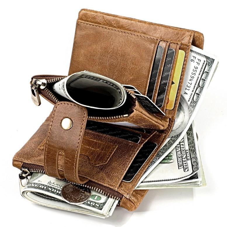 二つ折り　三つ折り　財布　メンズ　本革　高級牛革　バイカーズ ウォレット　おしゃれなヴィンテージ加工　チェーン付き　送料無料　多機能　大容量　３８　 |  | 04