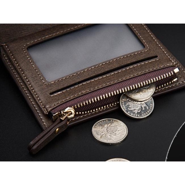 三つ折り　財布　メンズ　送料無料　多機能  ファスナー付き小銭入　カード入９枚　 |  | 04