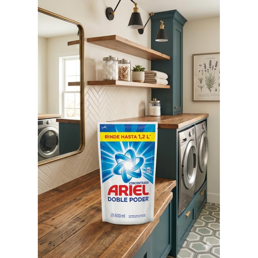 アリエール ARIEL ダブルパワー 濃縮 液体 洗剤 600ml : ティーダ