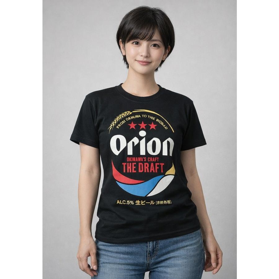 沖縄限定 オリオンビール Tシャツ ドラフト缶 白 ホワイト or 黒