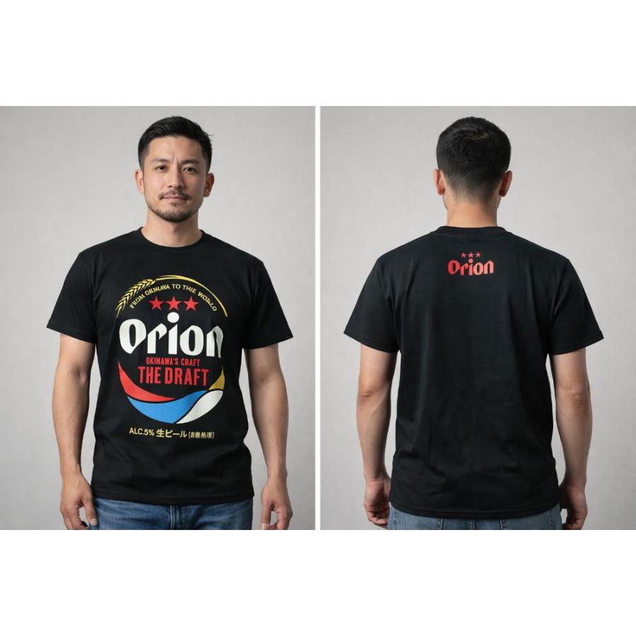 沖縄限定 オリオンビール Tシャツ ドラフト缶 白 ホワイト or 黒