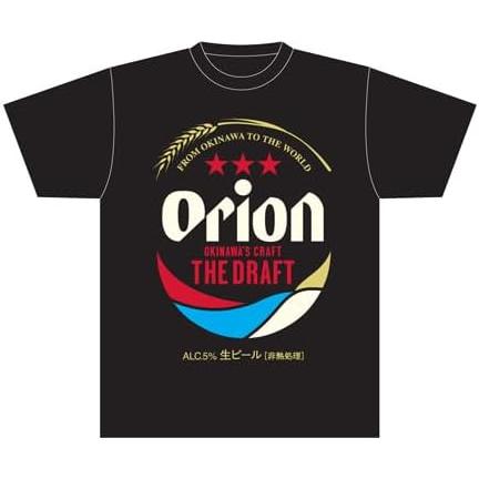 沖縄限定 オリオンビール Tシャツ ドラフト缶 白 ホワイト or 黒