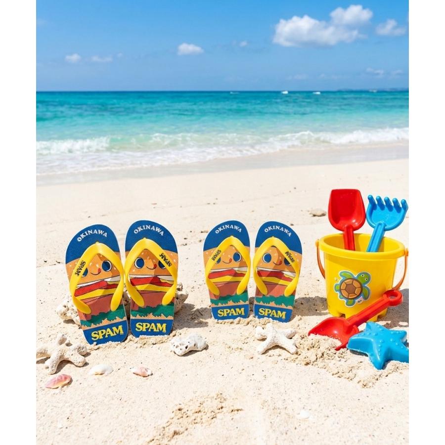 沖縄限定 SPAM キッズ 島ぞうり マスコット スパム KIDS用 ビーチ