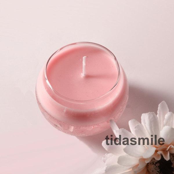 母の日の浴室記念日ピンクのための香りの蝋燭のシンプルなユニークな半円｜tidasmile｜08