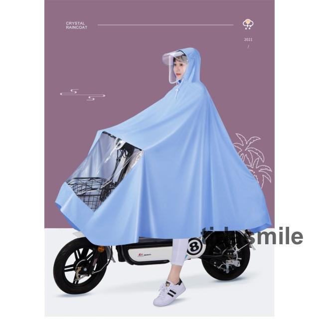 レインコート 自転車用 レインポンチョ カッパ レインウェア レインスーツ 梅雨 雨具 ポンチョ おしゃれ 通勤 通学｜tidasmile｜10