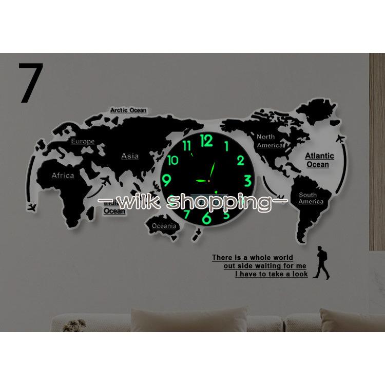 壁掛け時計 世界地図 壁時計 北欧世界時計 世界地図  プレゼント 寝室 リビング壁飾り 店舗 会社用時計 w26｜tidasmile｜10