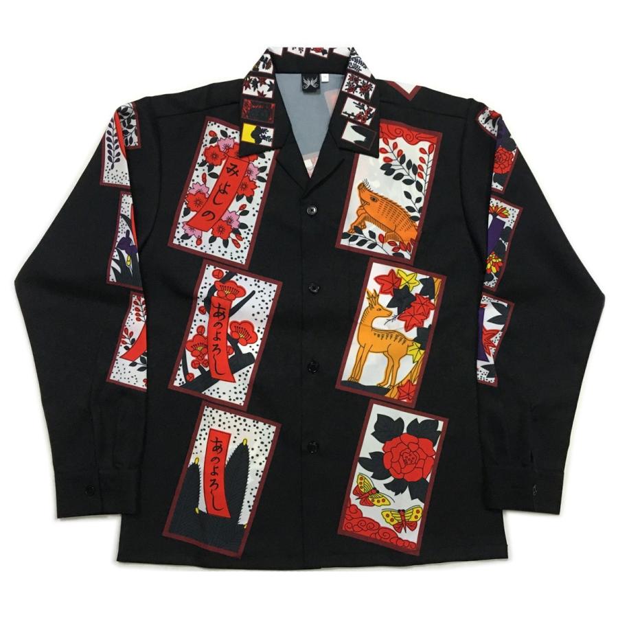 花札 アロハシャツ 長袖 メンズ 大きいサイズ Ll 3l 4l 5l 受注生産 日本製 5013hd 和柄と梵字のタイド 通販 Yahoo ショッピング