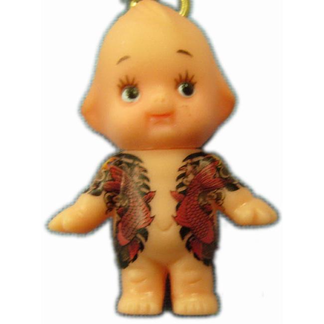 刺青 入れ墨 キューピー Qp 携帯 ストラップ 鯉 タトゥ Tatto Qp Cp 和柄と梵字のタイド 通販 Yahoo ショッピング