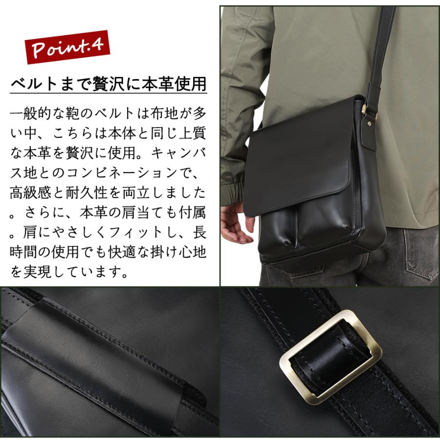 TIDING ショルダーバッグ 本革 メンズ 斜め掛けバッグ 牛革 iPad9.7対応 人気 お出かけ用 カバン 蓋付き 2色 ギフトに | ブランド登録なし | 09