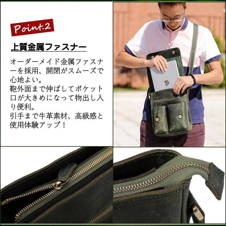 新入荷 流行 本革 オイルレザー メンズ ショルダーバッグ メッセンジャーバッグ 斜め掛けバッグ 9.7インチiPad鞄 オリーブ TIDING 潮牛 honeymoon.style 新入荷 流行 本革 オイルレザー メンズ ショルダーバッグ メッセンジャーバッグ 斜め掛けバッグ 9.7インチiPad鞄 オリーブ TIDING 潮牛 honeymoon.style