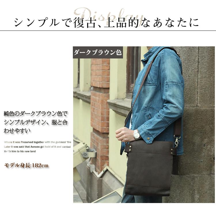 ネイビー 牛革ショルダーバッグ フリンジ付き 本牛革ミニスクエアショルダーバッグ[品番：VI000001455]｜Vita