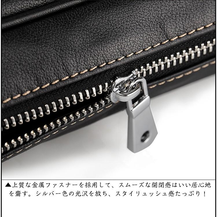 TIDING ビジネスバッグ 本革 メンズ ブリーフケース 両面も正面 14PC
