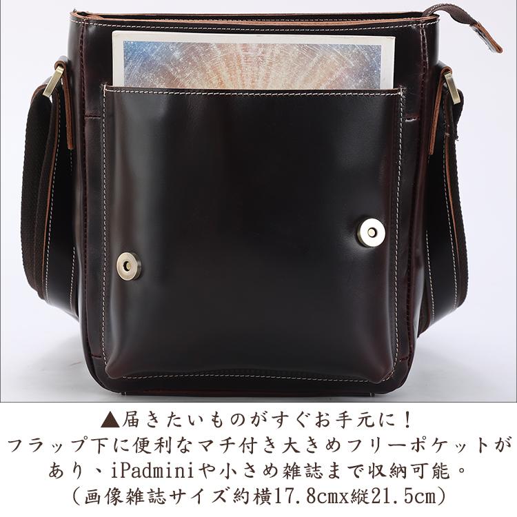 TIDING ショルダーバッグ 本革 メンズ アンティーク 厚手牛革 斜め掛け 