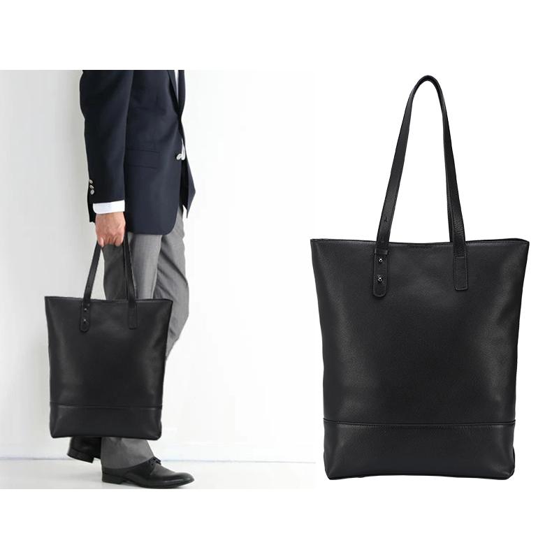 新しい ブラック 14pc トートバッグ 牛革 メンズ 送料無料 縦型 潮牛 Tiding 黒 対応 14pc 仔牛革 手提げバッグ 本革 メンズ トートバッグ ナッパレザー 自立 バッグ Meorboston Org