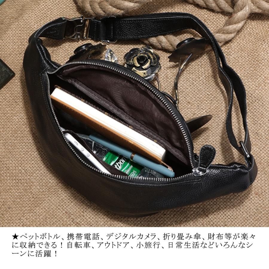 一番人気物一番人気物TIDING 三日月型 柔軟牛革 ウエストバッグ 本革