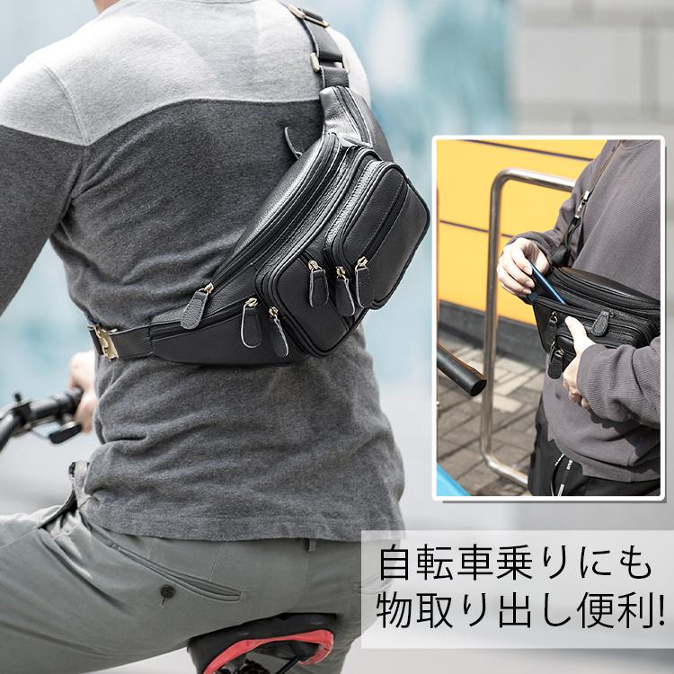 TIDING 大容量 ウエストバッグ 本革 柔軟牛革 メンズ ヒップ TIDING 大容量 ウエストバッグ 本革 柔軟牛革 メンズ ヒップ