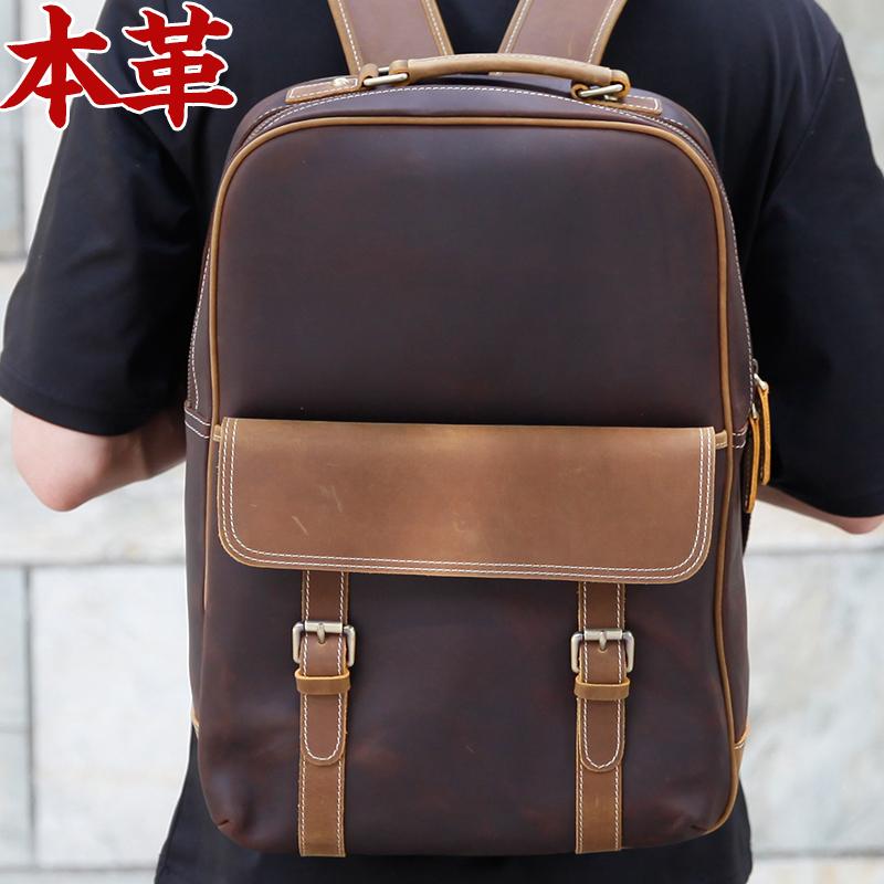 Tiding 着脱式pc入れ 本革 メンズ リュックサック バックパック デイパック 大容量 15pc B4対応 厚手牛革 ヌメ革 オイルプルアップレザー 3578fs Tiding Shop 通販 Yahoo ショッピング