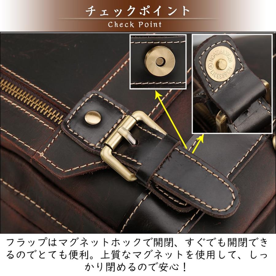 TIDING 大容量 A4 本革 ボディバッグ メンズ ワンショルダー TIDING 大容量 A4 本革 ボディバッグ メンズ ワンショルダー