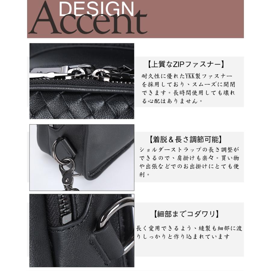 未使用品　レザーキルティングバッグ　ボディバッグ　ハンドメイド 使い易さを追求したボディバッグ