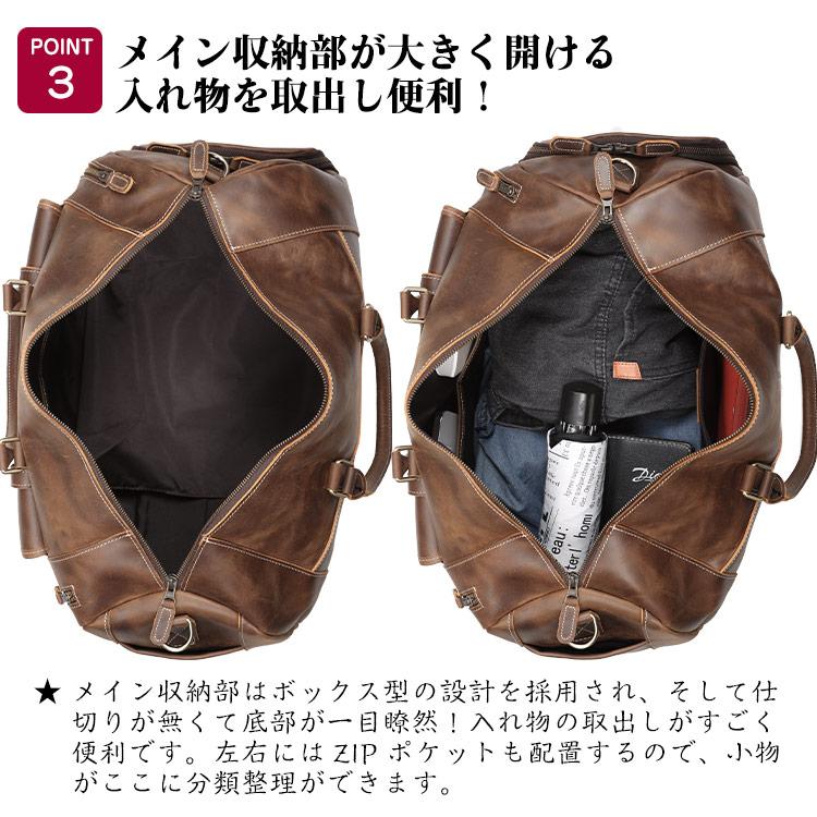 10%OFF】TIDING 大容量 本革 ボストンバッグ メンズ 旅行バッグ 靴収納