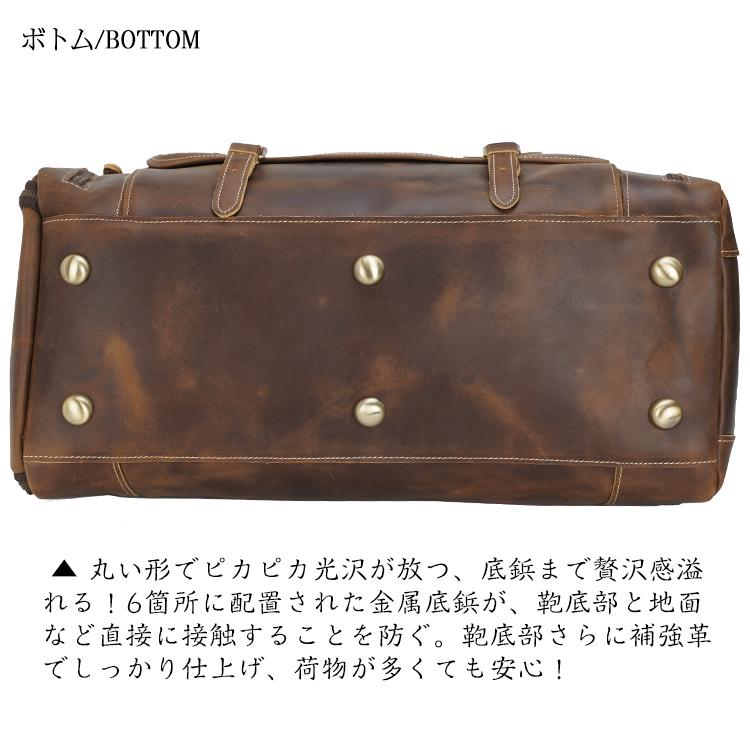 10%OFF】TIDING 大容量 本革 ボストンバッグ メンズ 旅行バッグ 靴収納