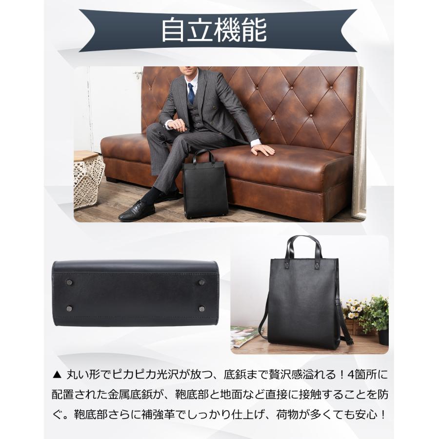 TIDING ハンドバッグ メンズ 2way 天然牛革 自立 A4対応 YKK TIDING ハンドバッグ メンズ 2way 天然牛革 自立 A4対応 YKK